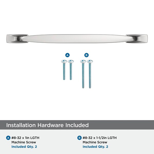 Amerock Highland Ridge 8-13/16 inch 224mm Center-to-Center Polished Chrome Cabinet Pull - BP5532826