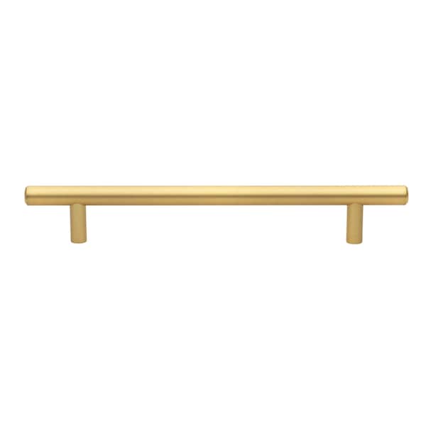 Gliderite Hardware 6-1/4 in. Center to Center Satin Gold Solid Steel Bar Pull - 5003-160-SG, 5PK - 5003-160-SG-5