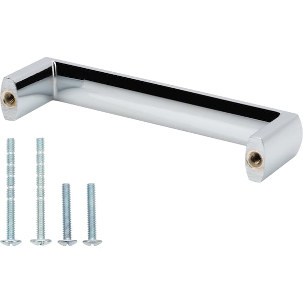 Designperfect 3-3/4'' Center-to-Center Handle Pull, Polished Chrome - DPA-S443PC