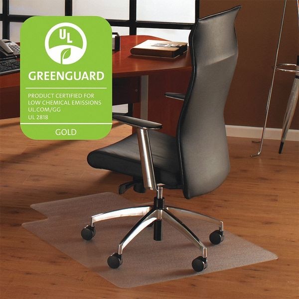 Floortex Ultimat Polycarbonate Lipped Chair Mat for Hard Floor - 48" x 60" - FR1215219LR
