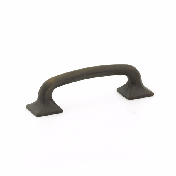 Schaub 3-1/2in Center to Center Northport Cabinet Pull Ancient Bronze Finish - 205-ABZ