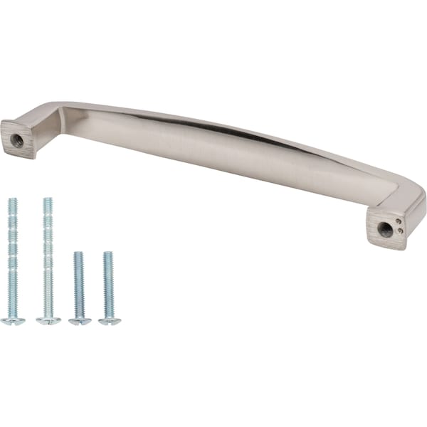 Designperfect 5-1/16'' Center-to-Center Handle Pull, Brushed Satin Nickel - DPA-S874SNB