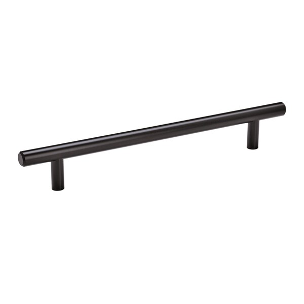 Amerock Bar Pulls 7 in 178 mm Center-to-Center Flat Black Cabinet Pull, 10PK - 10BX1178FB