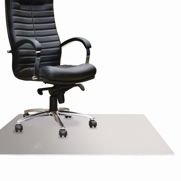 Floortex MegaMat Heavy-Duty Polycarb Mat, Hard Floor/All Carpet, 46 x 53, Clear - ECM121345ER