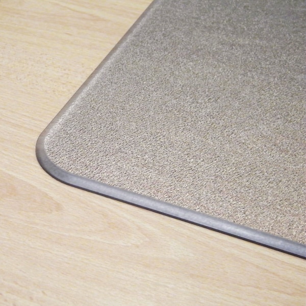 Floortex MegaMat Heavy-Duty Polycarb Mat, Hard Floor/All Carpet, 46 x 53, Clear - ECM121345ER
