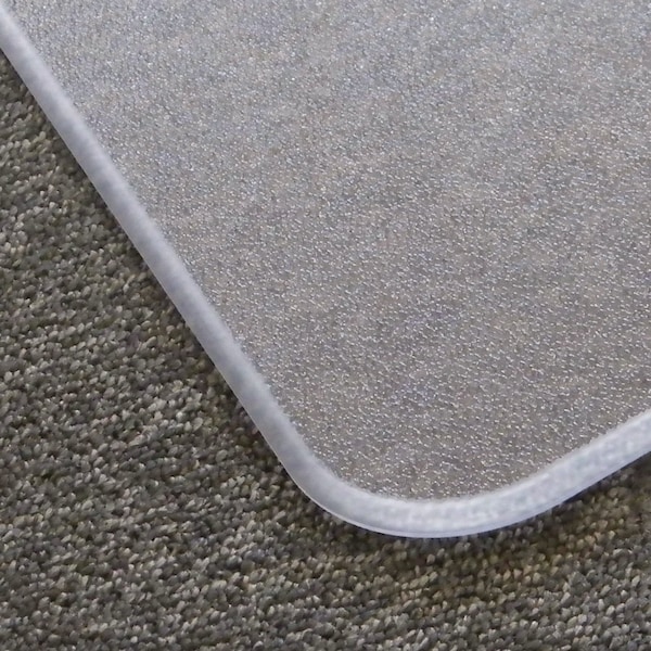Floortex MegaMat Heavy-Duty Polycarb Mat, Hard Floor/All Carpet, 46 x 53, Clear - ECM121345ER