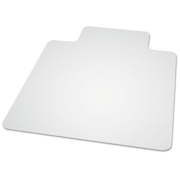Es Robbins Chair Mat 36"x48", Traditional Lip Shape, Clear, for Hard Floor - 143002