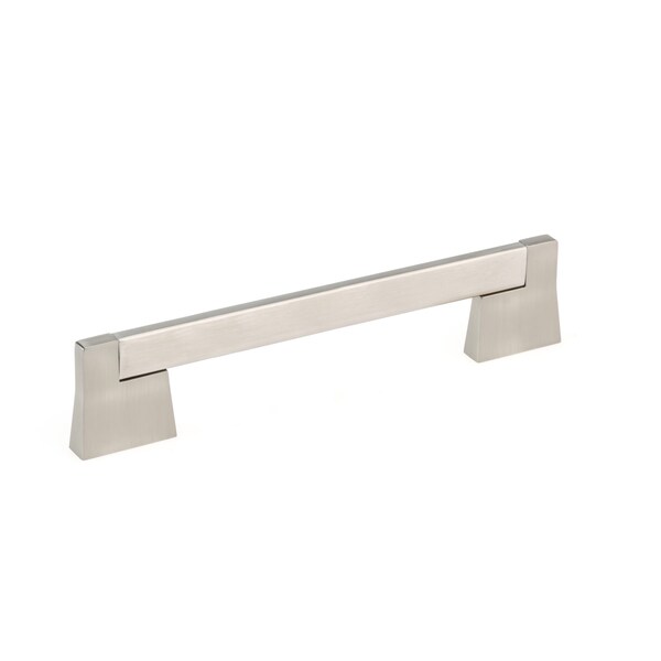 Richelieu 6-5/16 in. (160 mm) Center-to-Center Brushed Nickel Contemporary Drawer Pull - BP8727160195