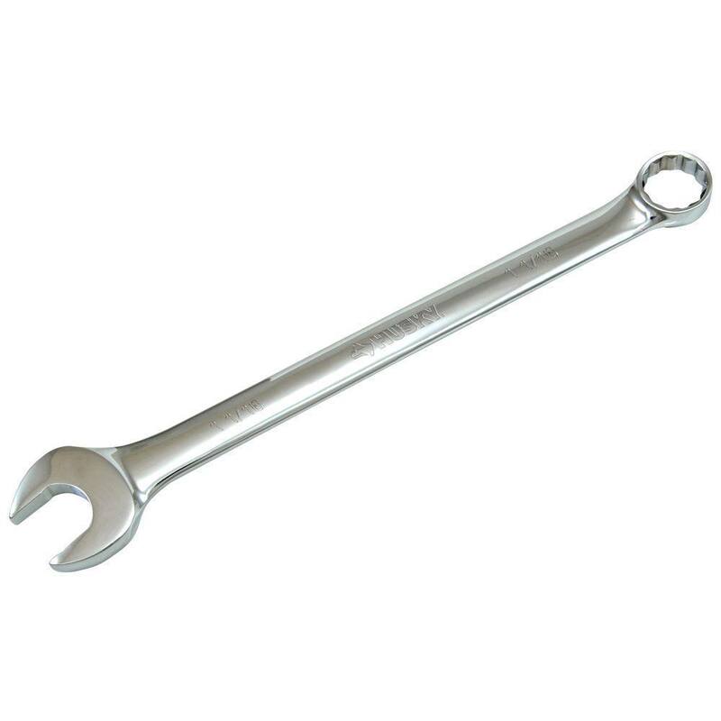 Husky 1-1/16 in. 12-Point SAE Full Polish Combination Wrench - HCW1116