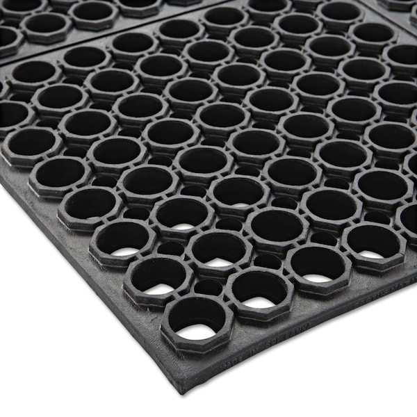Crown Matting Technologies Floor Mat, Black, 36" W, 60" L - CRO WSTF35 BLA