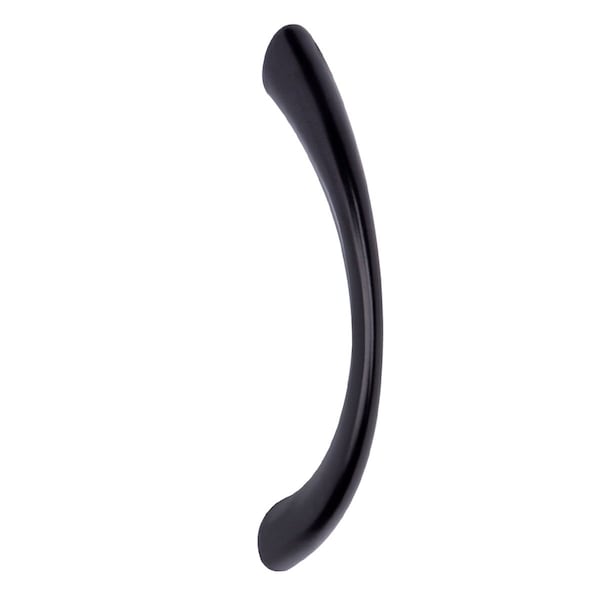 South Main Hardware Tapered Bow Cabinet Handle, 3" Length (2.52" Hole Center), Flat Black, 10PK - SH8000-FB-10