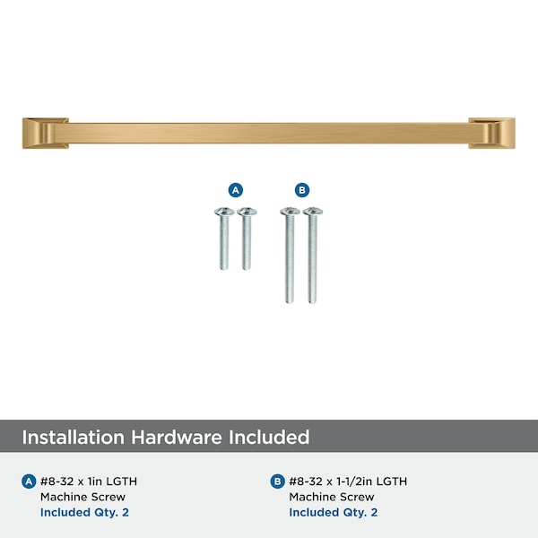 Amerock Westerly 8-13/16 inch 224mm Center-to-Center Champagne Bronze Cabinet Pull - BP53724CZ