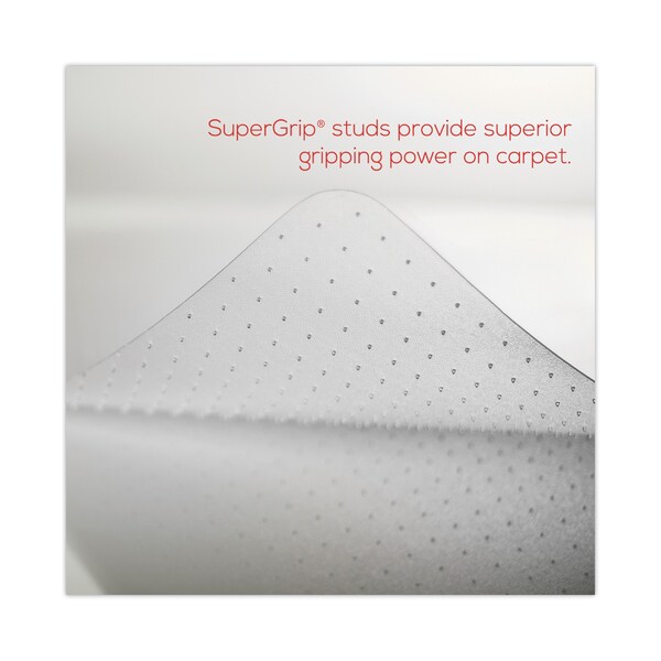 Deflecto Frequent Use Chair Mat, Med Pile Carpet, 36 x 48, Rectangular, Clear - CM14142