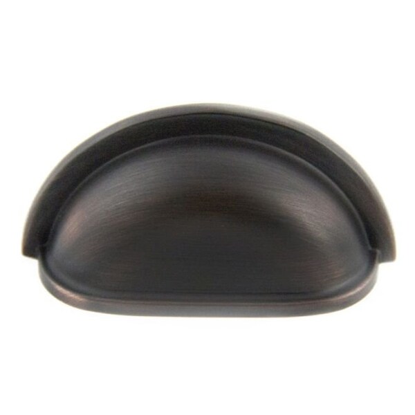 Crown 3-1/2" Cup Cabinet Pull with 3" Center to Center Oil Rubbed Bronze Finish - CHP95310B