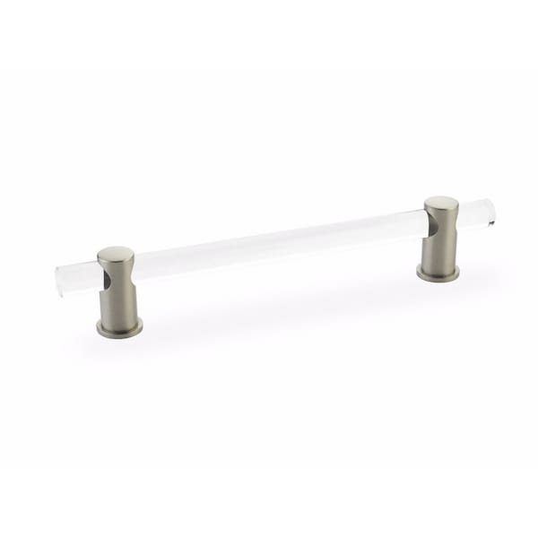 Schaub 6in Center to Center Lumiere Cabinet Pull Satin Nickel Finish - 406-15