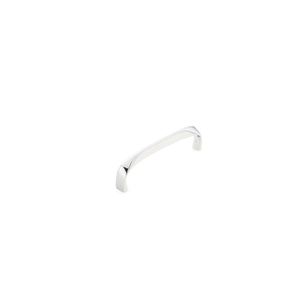 Schaub 4in Center to Center Arched Italian Contemporary Cabinet Pull Polished Chrome Finish - 511-26