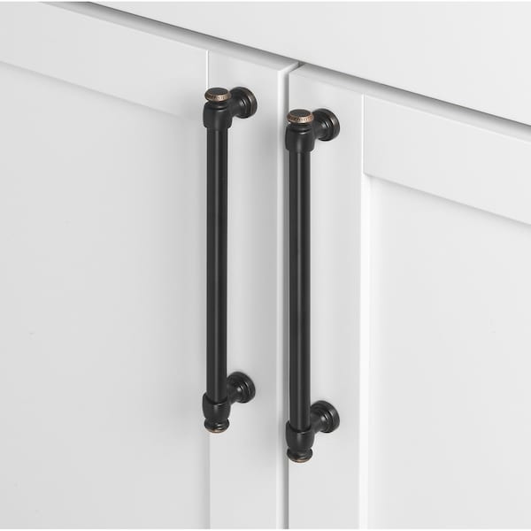 Gliderite Hardware 7-5/8 in. Center to Center Oil Rubbed Bronze Classic Euro Bar Pull - 4361-192-ORB, 10PK - 4361-192-ORB-10