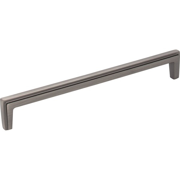 Jeffrey Alexander 192 mm Center-to-Center Brushed Pewter Lexa Cabinet Pull - 259-192BNBDL
