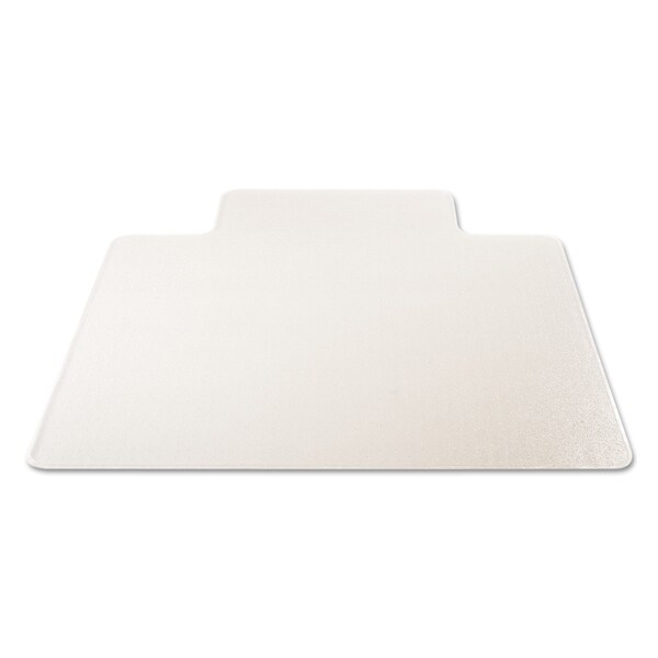 Deflecto Frequent Use Chair Mat, Med Pile Carpet, Flat, 45x53, Wide Lip, Clear - CM15233
