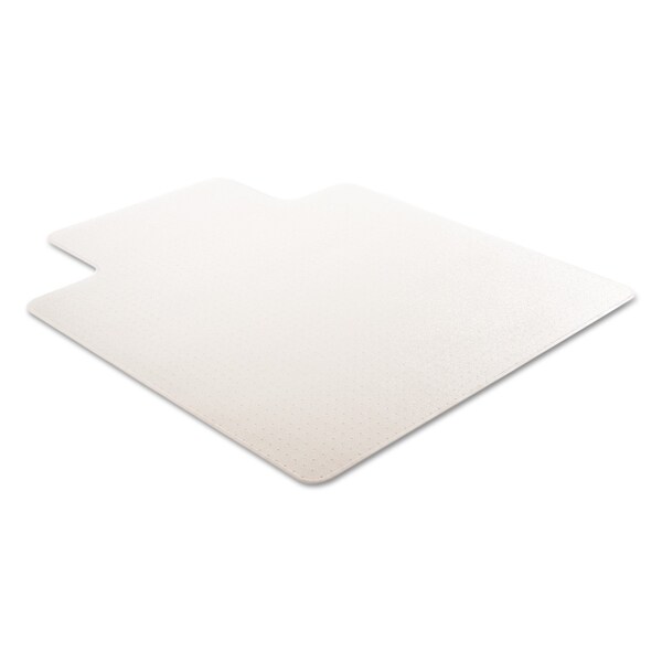 Deflecto Frequent Use Chair Mat, Med Pile Carpet, Flat, 45x53, Wide Lip, Clear - CM15233