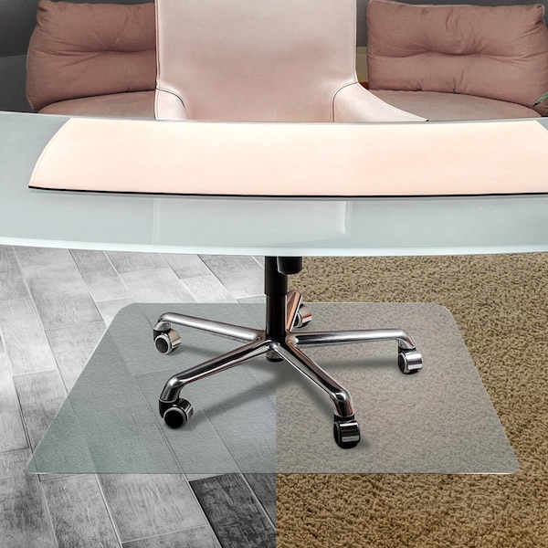 Floortex Cleartex Evolutionmat Rectangular Anti-Slip Chair Mat for Hard Floor Very Low Pile Carpet, 36x48in. - NRCMFLPD0001