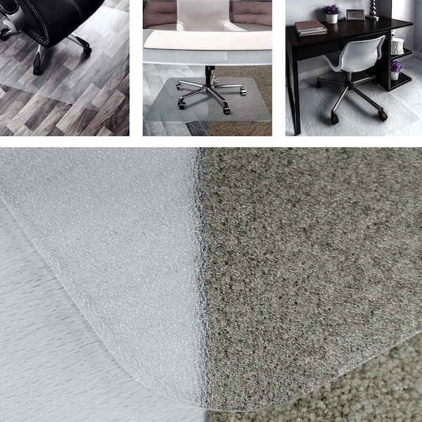 Floortex Cleartex Evolutionmat Rectangular Anti-Slip Chair Mat for Hard Floor Very Low Pile Carpet, 36x48in. - NRCMFLPD0001