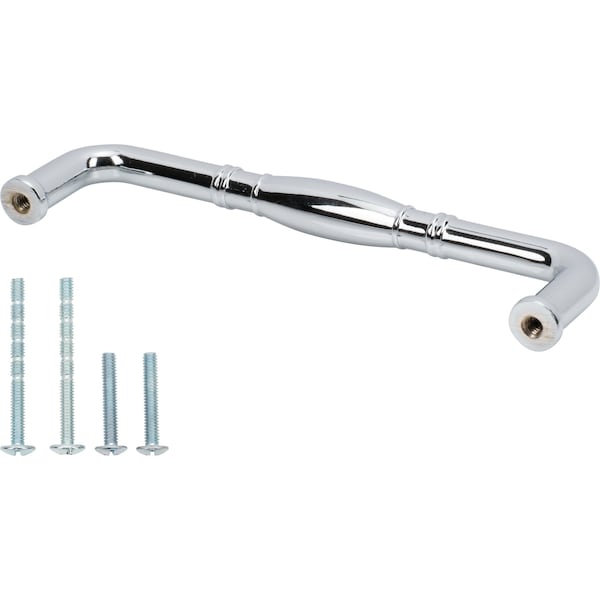 Designperfect 5-1/16'' Center-to-Center Handle Pull, Polished Chrome, 25PK - DPA25R574PC