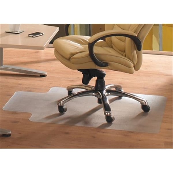 Floortex Floortex Cleartex 12341520LV Advantagemat Pvc Rectangular Lipped Chair Mat For Hard Floor And Carpet Tiles 45 X 53 In. - 12341520LV