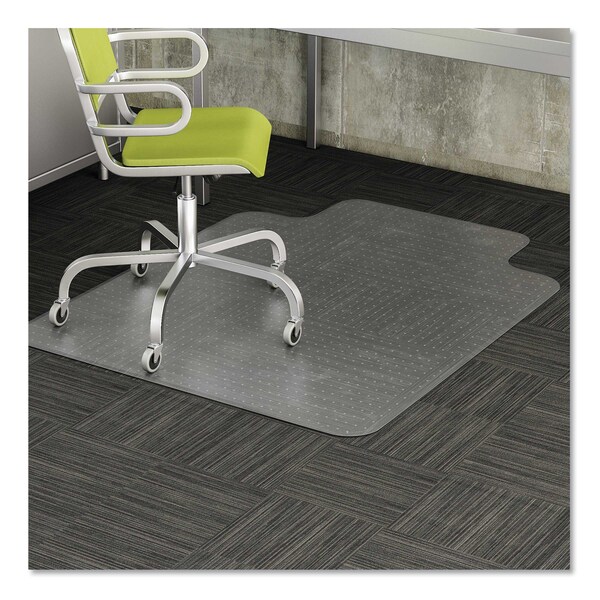 Deflecto Occasional Use Chair Mat, Low Pile Carpet, Roll, 36x48, Lipped, Clear - CM11112COM