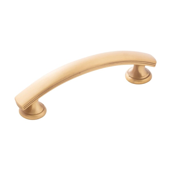 Gan Eden 3 in. Center-to-Center Cabinet Pull, Brushed Gold Brass - GA1559612