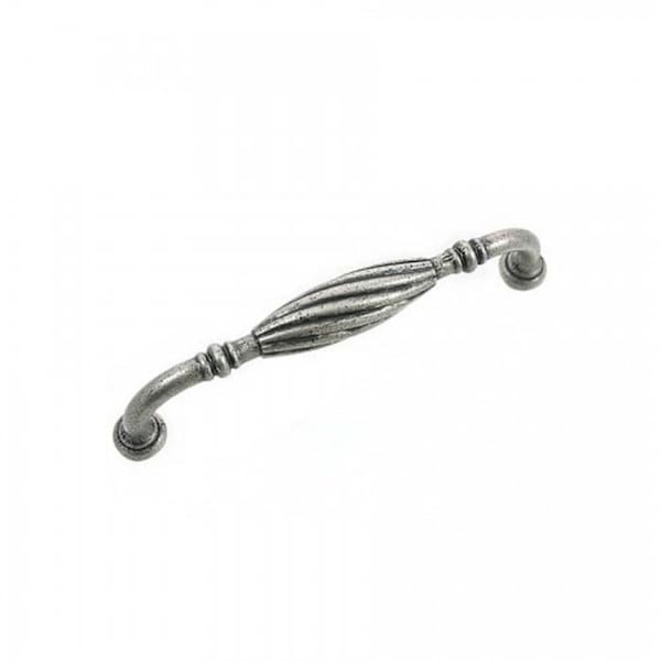 Perfectpatio 5 in. Distressed Pewter French Twist Cabinet Pull - PE533402