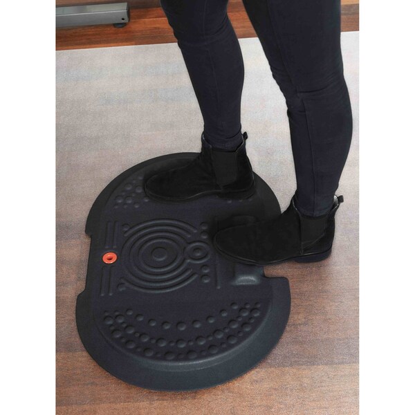 Floortex AFS-TEX 4000X Black Active Anti-Fatigue Mat 20" x 30" - FCA42030XBK