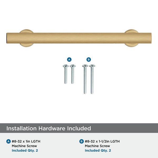 Amerock Everett 5-1/16 inch 128mm Center-to-Center Champagne Bronze Cabinet Pull - BP37105CZ