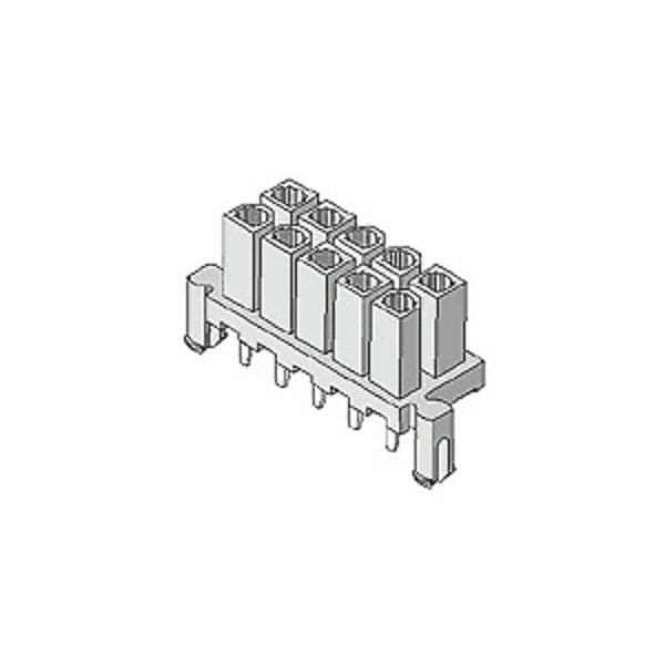 Molex Rectangular Power Connector, 18 Contact(S), Female, Solder Terminal, Receptacle - 444751821