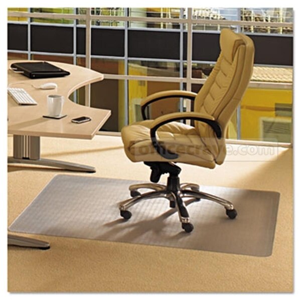 Back2Basics Cleartex Phthalate Free Pvc Rectangular Chair Mat For Low Pile Carpets 0.25 In., Clear 45 X 53 In. - BA70992