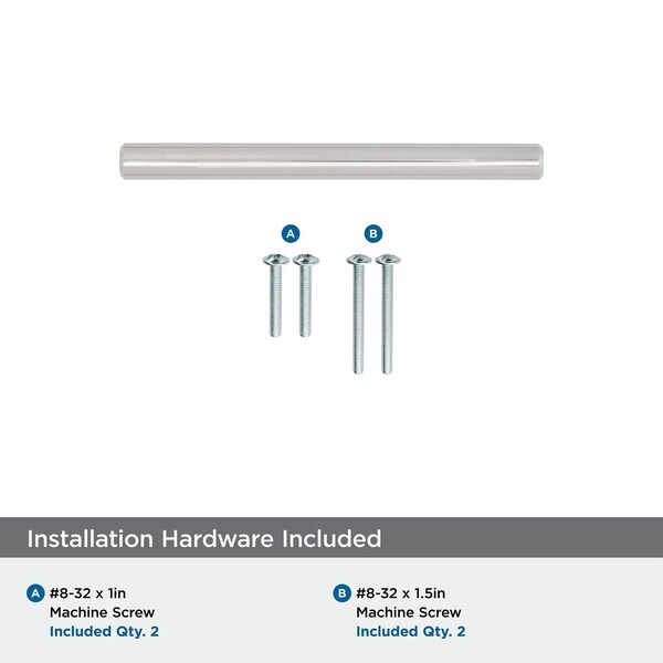 Amerock Bar Pulls 3 in 76 mm Center-to-Center Polished Nickel Cabinet Pull, 10PK - 10BX40515PN