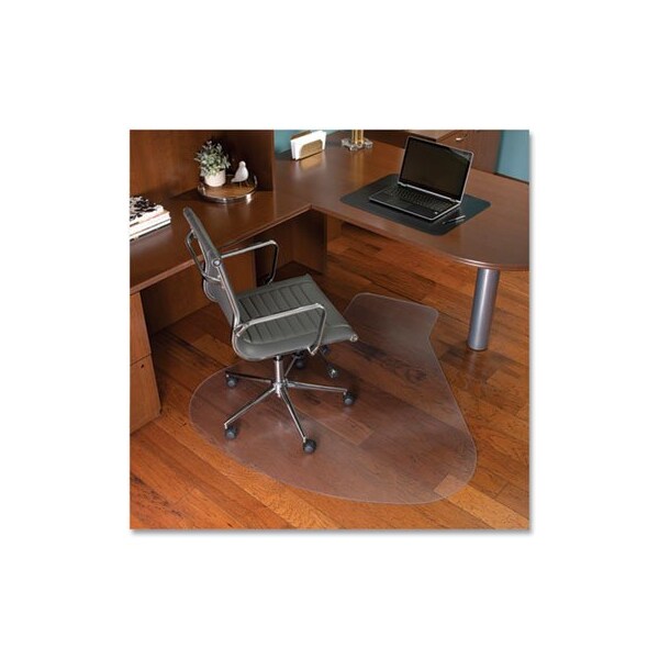 E.S. Robbins ESRobbins, EVERLIFE WORKSTATION CHAIR MAT FOR HARD FLOORS, WITH LIP, 66 X 60, CLEAR - 132775