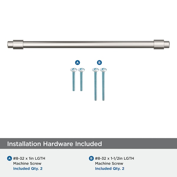 Amerock Destine 7-9/16 inch 192mm Center-to-Center Polished Nickel Cabinet Pull - BP36901PN
