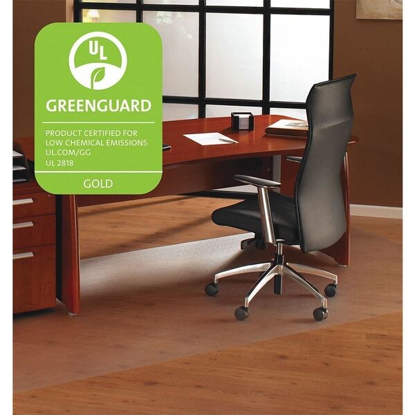 Floortex Ultimat XXL Polycarbonate Rectangular Chair Mat for Hard Floors - 71" x 79" - FR1218020019ER