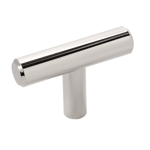 Amerock Bar Pulls 1-15/16 in 49 mm Length Polished Nickel Cabinet Knob, 10PK - 10BX19009PN
