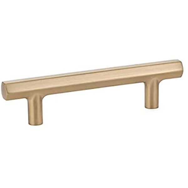 Patioplus Mod Hex 12 in. Center to Center Cabinet Pull, Satin Brass - PA2054401