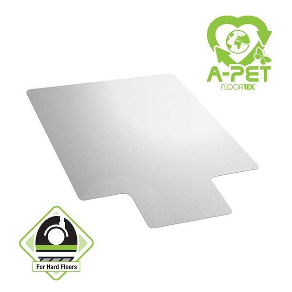 Floortex Advantagemat Plus APET Lipped Chair Mat for Hard Floors - 36" x 48" - NCCMFLAS0003