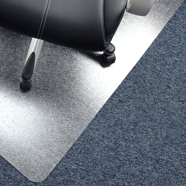 Floortex Advantagemat Vinyl Rectangular Chair Mat for Carpets up to 1/4" - 30" x 48" Shipped Rolled - FR1175120EV