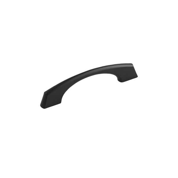 Hickory Hardware Greenwich Collection Pull 3 Inch & 3-3/4 Inch 96mm Center to Center Matte Black Finish - P3370-MB