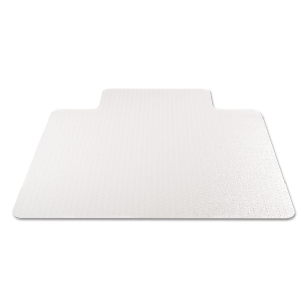 Deflecto Chair Mat 45"x53", Traditional Lip Shape, Clear, for Carpet - CM11232