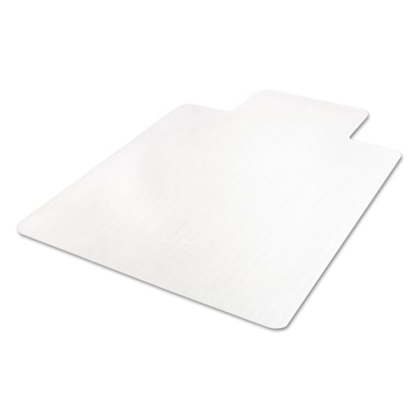 Deflecto Chair Mat 45"x53", Traditional Lip Shape, Clear, for Carpet - CM11232