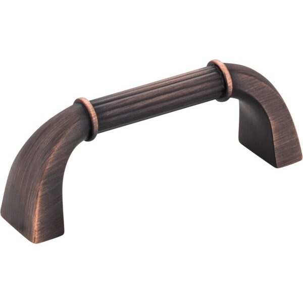 Jeffrey Alexander 3" Center-to-Center Brushed Oil Rubbed Bronze Cordova Cabinet Pull - Z281-DBAC