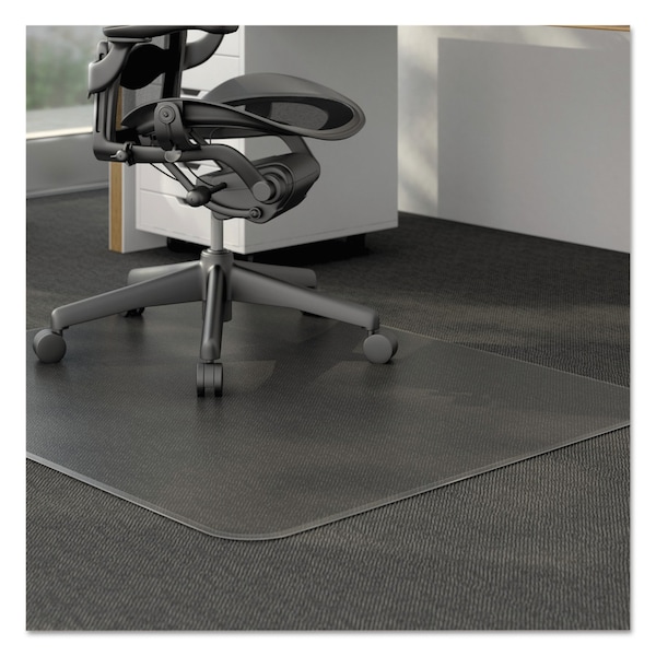 Alera Studded Chair Mat, Carpet, 46"x60", Clear - UNV56808