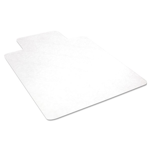 Deflecto Chair Mat 45x53", Traditional Lip Shape, Clear, for Hard Floor - CM21232