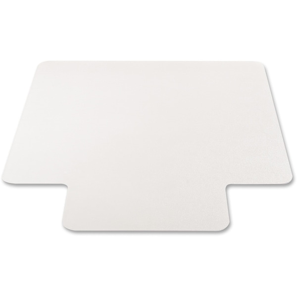 Deflecto Chair Mat 45x53", Traditional Lip Shape, Clear, for Hard Floor - CM21232